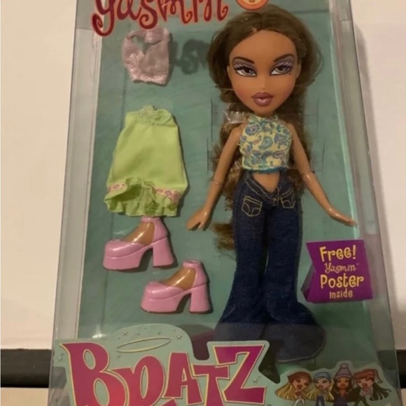 Vintage Bratz Flaunt It Yasmin 2002 Original‎ RARE OUTFIT With Poster NEW